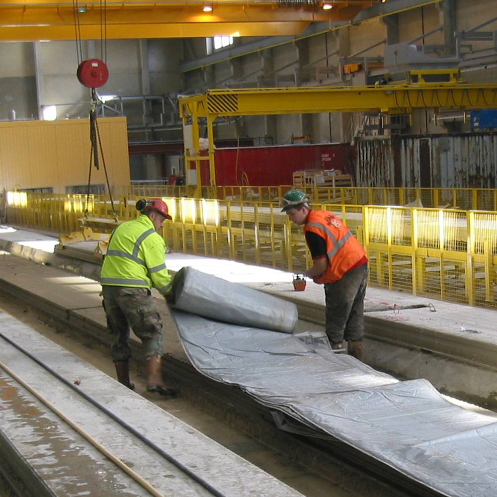 Combitherm concrete duvets ensure a high and more uniform quality