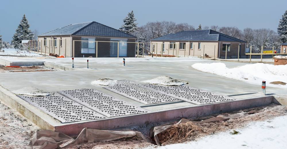 Protect the winter construction with winter mats from Combitherm